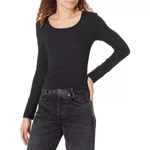 Amazon Essentials Womens SlimFit Scoop Neck Rib Sweater Available in Plus Size Pack of 2Black