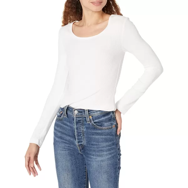 Amazon Essentials Womens SlimFit Scoop Neck Rib Sweater Available in Plus Size Pack of 2NavyWhite