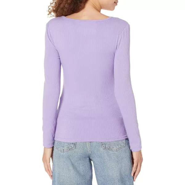 Amazon Essentials Womens SlimFit Scoop Neck Rib Sweater Available in Plus Size Pack of 2WhitePurple