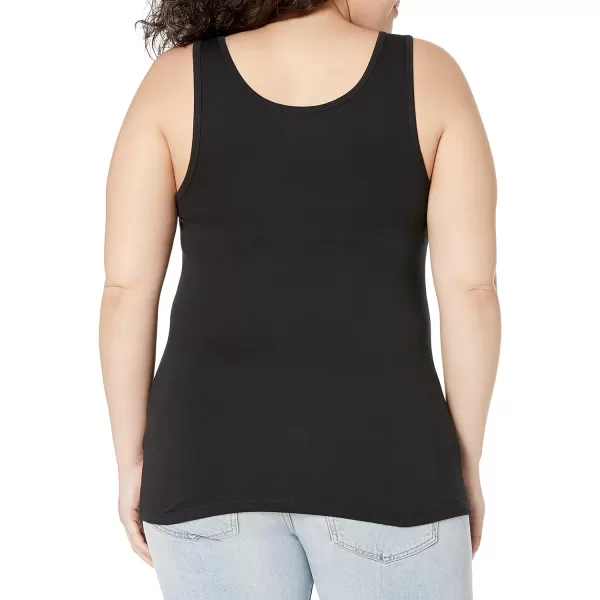 Amazon Essentials Womens SlimFit Tank Pack of 2Black