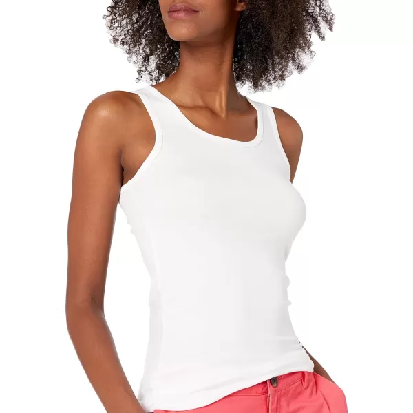 Amazon Essentials Womens SlimFit Tank Pack of 2Bright PinkWhite