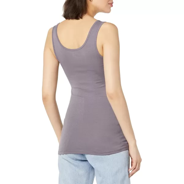 Amazon Essentials Womens SlimFit Tank Pack of 2GreyDusty Pink