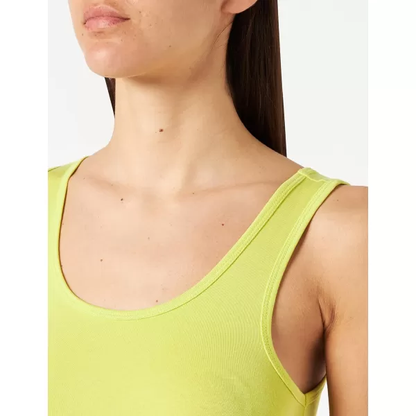 Amazon Essentials Womens SlimFit Tank Pack of 2NavyLime Green