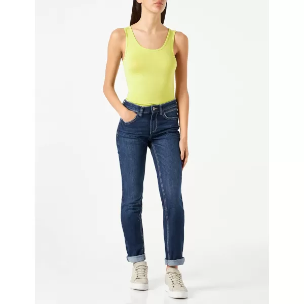 Amazon Essentials Womens SlimFit Tank Pack of 2NavyLime Green