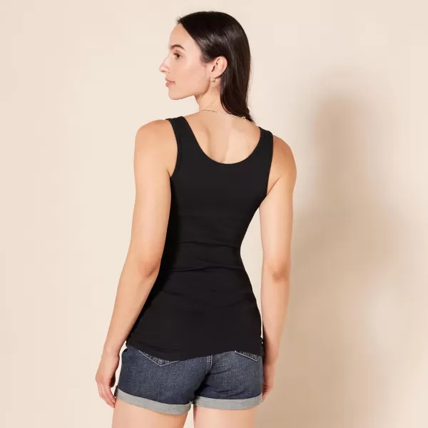 Amazon Essentials Womens SlimFit Tank Pack of 2OliveBlack