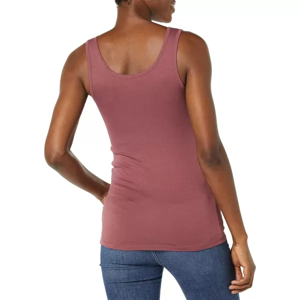 Amazon Essentials Womens SlimFit Tank Pack of 2Plum