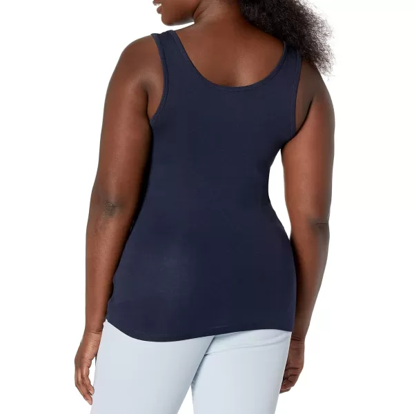 Amazon Essentials Womens SlimFit Tank Pack of 2RedNavy