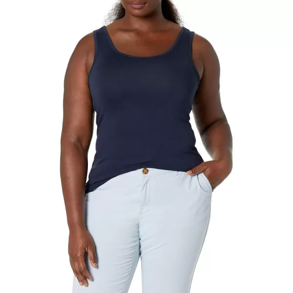 Amazon Essentials Womens SlimFit Tank Pack of 2RedNavy