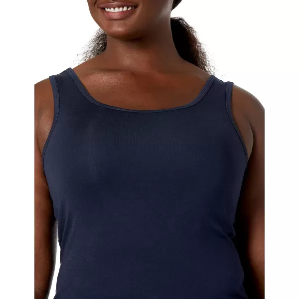 Amazon Essentials Womens SlimFit Tank Pack of 2RedNavy