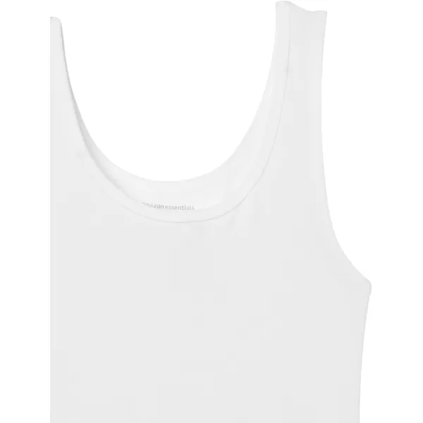 Amazon Essentials Womens SlimFit Tank Pack of 2White