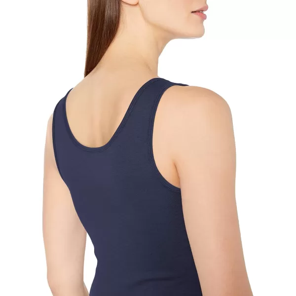 Amazon Essentials Womens SlimFit Tank Pack of 2YellowNavy