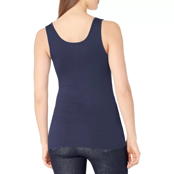 Amazon Essentials Womens SlimFit Tank Pack of 2YellowNavy