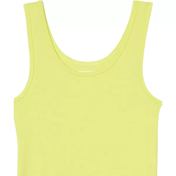 Amazon Essentials Womens SlimFit Tank Pack of 2YellowWhite