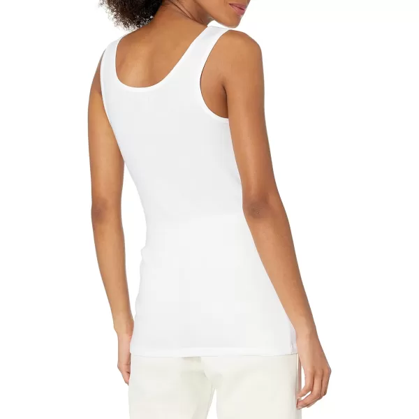 Amazon Essentials Womens SlimFit Tank Pack of 2YellowWhite