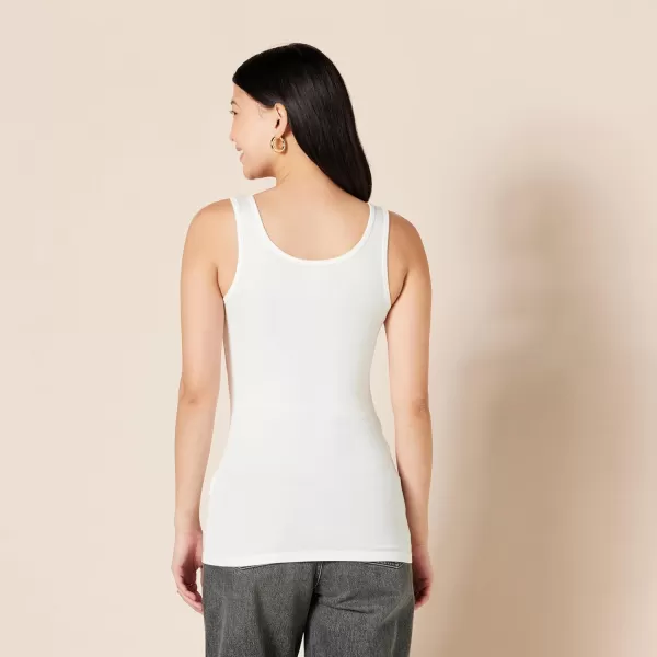 Amazon Essentials Womens SlimFit Tank Pack of 4BlackWhite