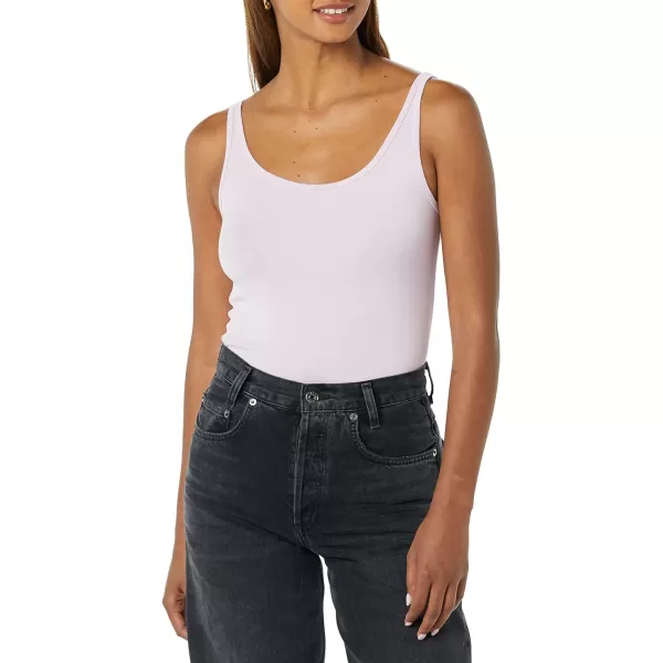 Amazon Essentials Womens SlimFit Thin Strap Tank Pack of 2BlackLilac