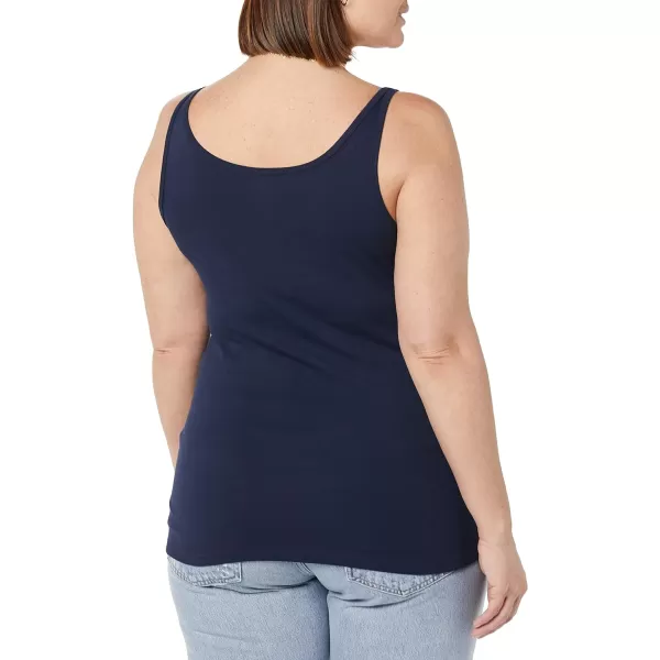 Amazon Essentials Womens SlimFit Thin Strap Tank Pack of 2Navy