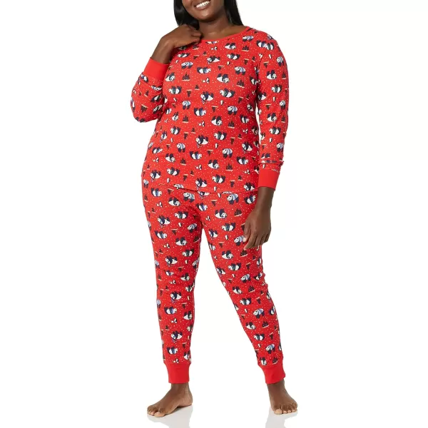 Amazon Essentials Womens SnugFit Cotton Pajama Set Available in Plus SizePanda