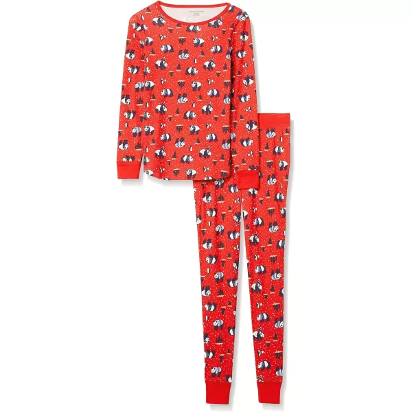 Amazon Essentials Womens SnugFit Cotton Pajama Set Available in Plus SizePanda