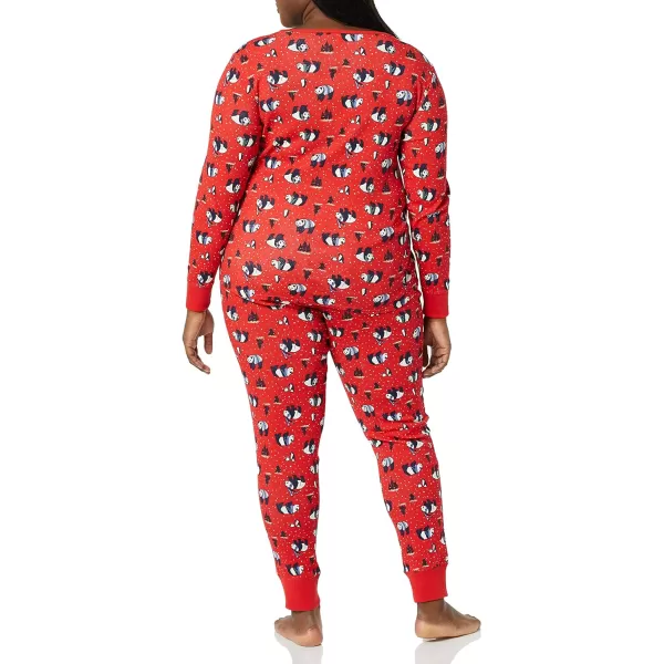 Amazon Essentials Womens SnugFit Cotton Pajama Set Available in Plus SizePanda