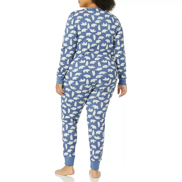 Amazon Essentials Womens SnugFit Cotton Pajama Set Available in Plus SizePolar Bear