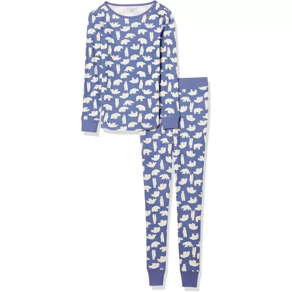 Amazon Essentials Womens SnugFit Cotton Pajama Set Available in Plus SizePolar Bear