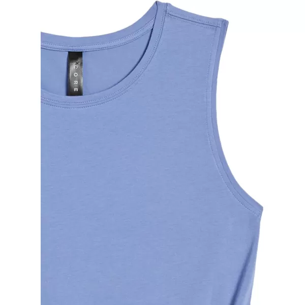 Amazon Essentials Womens Soft Cotton StandardFit Yoga Tank Available in Plus Size Previously Core 10Light Blue Bleach