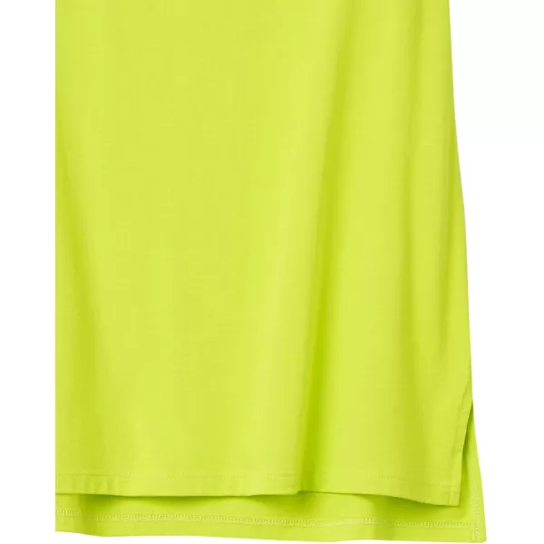 Amazon Essentials Womens Soft Cotton StandardFit Yoga Tank Available in Plus Size Previously Core 10Neon Yellow