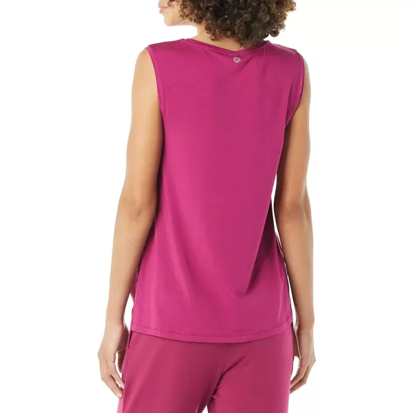 Amazon Essentials Womens Soft Cotton StandardFit Yoga Tank Available in Plus Size Previously Core 10Plum