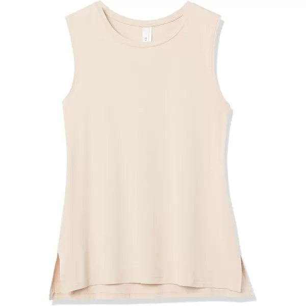 Amazon Essentials Womens Soft Cotton StandardFit Yoga Tank Available in Plus Size Previously Core 10Taupe