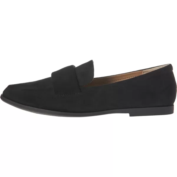 Amazon Essentials Womens Soft Moc Toe LoaferBlack Microsuede