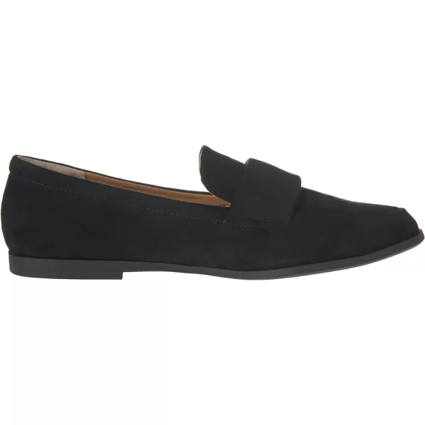 Amazon Essentials Womens Soft Moc Toe LoaferBlack Microsuede