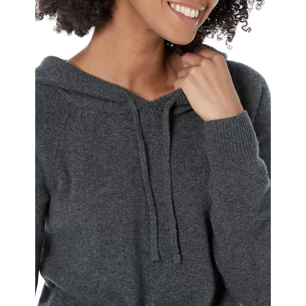 Amazon Essentials Womens Soft Touch Hooded Pullover SweaterCharcoal Heather