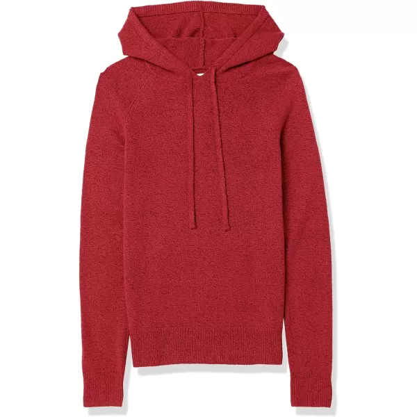 Amazon Essentials Womens Soft Touch Hooded Pullover SweaterDark Red