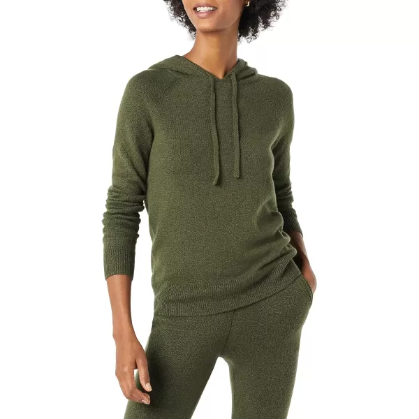 Amazon Essentials Womens Soft Touch Hooded Pullover SweaterOlive