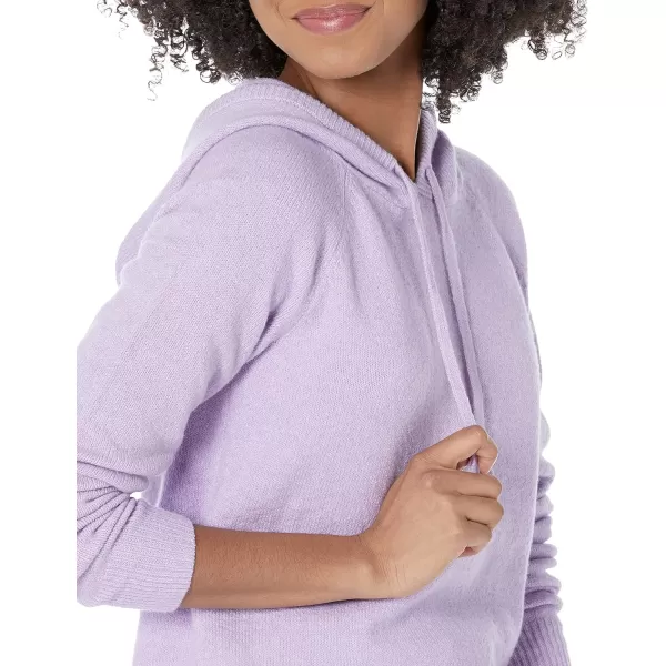 Amazon Essentials Womens Soft Touch Hooded Pullover SweaterPastel Lilac