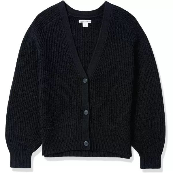 Amazon Essentials Womens Soft Touch Ribbed Blouson CardiganBlack