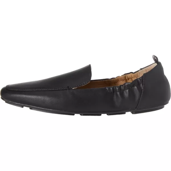 Amazon Essentials Womens Square Toe Soft LoaferBlack Faux Leather