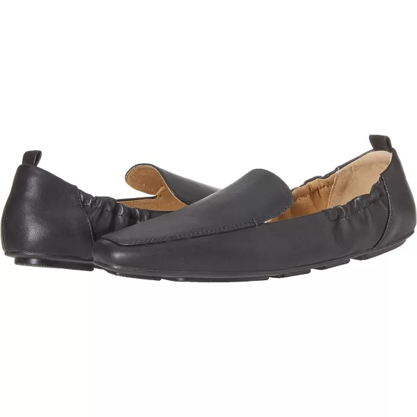 Amazon Essentials Womens Square Toe Soft LoaferBlack Faux Leather