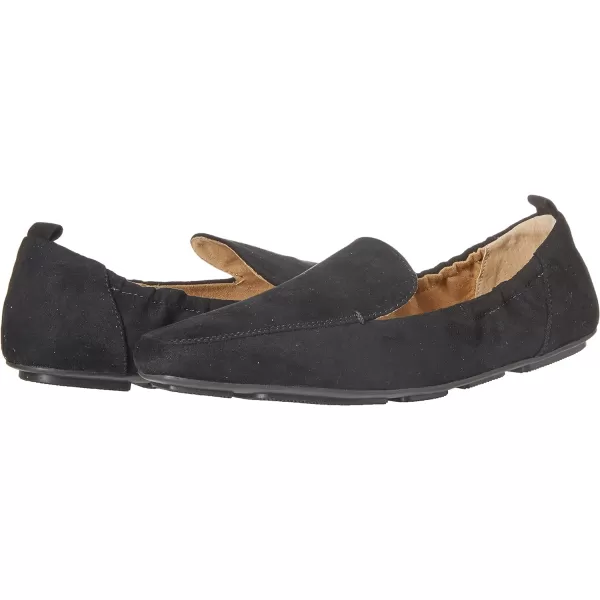 Amazon Essentials Womens Square Toe Soft LoaferBlack Microsuede