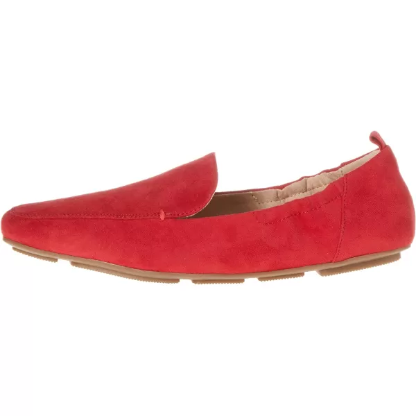 Amazon Essentials Womens Square Toe Soft LoaferRed Microsuede