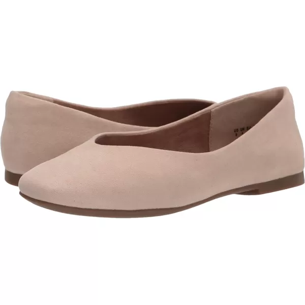 Amazon Essentials Womens SquareToe Ballet FlatBeige