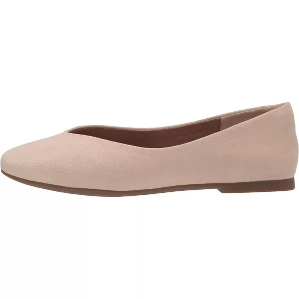 Amazon Essentials Womens SquareToe Ballet FlatBeige