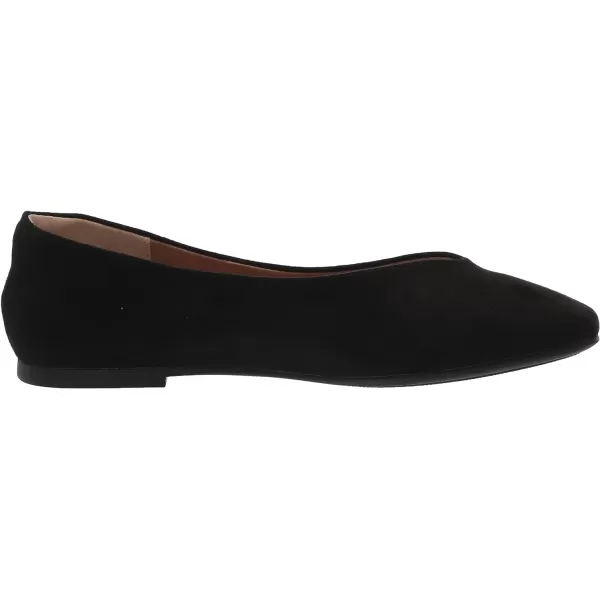 Amazon Essentials Womens SquareToe Ballet FlatBlack