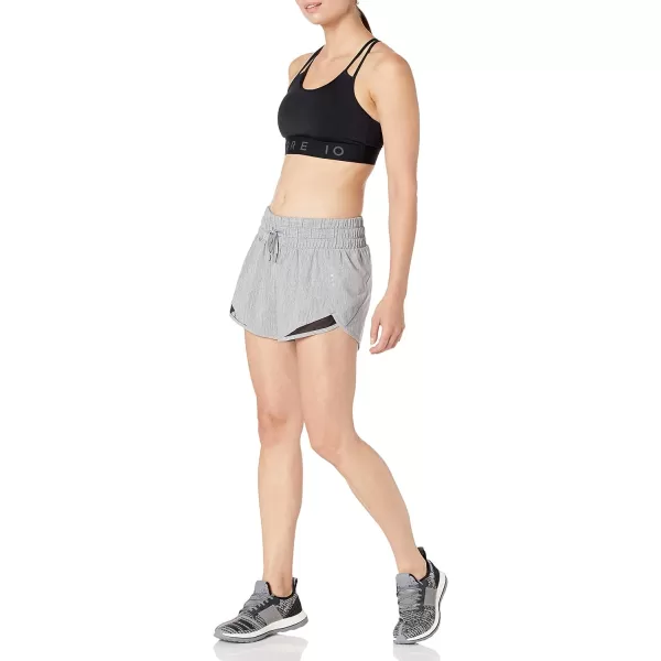 Amazon Essentials Womens StandardFit Ruched Waistband Woven Running Short Previously Core 10Medium Grey Heather