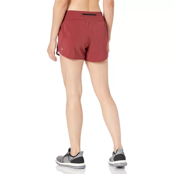 Amazon Essentials Womens StandardFit Ruched Waistband Woven Running Short Previously Core 10Ruby Red