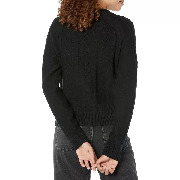 Amazon Essentials Womens Stitch Cable SweaterBlack