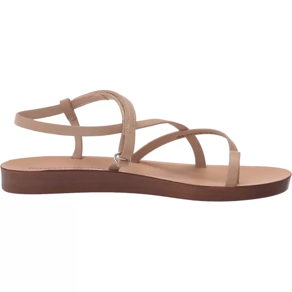 Amazon Essentials Womens Strappy Footbed SandalNatural