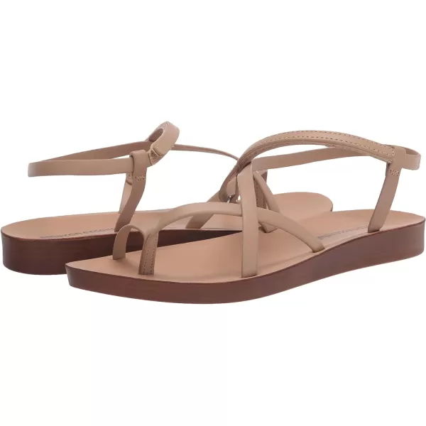 Amazon Essentials Womens Strappy Footbed SandalNatural