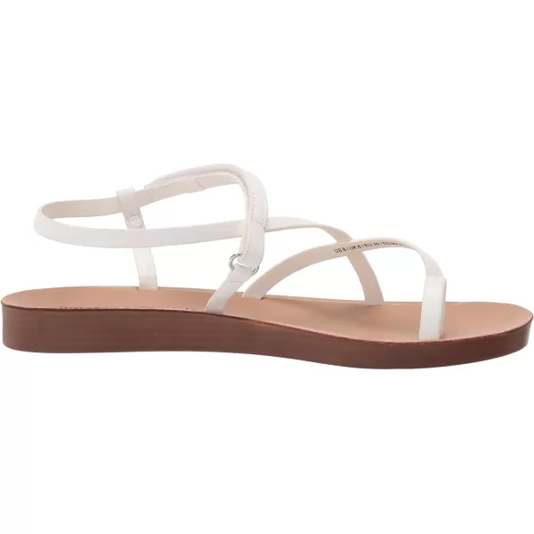 Amazon Essentials Womens Strappy Footbed SandalWhite